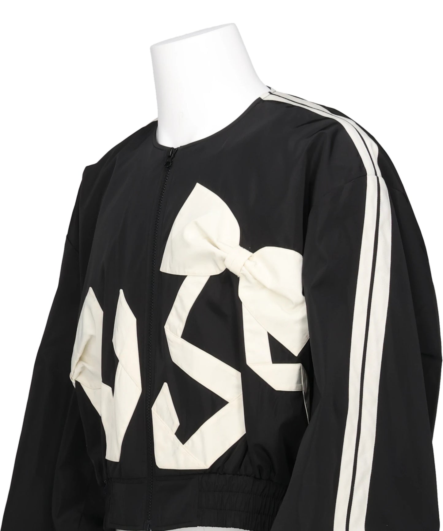 RIBBON DETAIL BOMBER JACKET