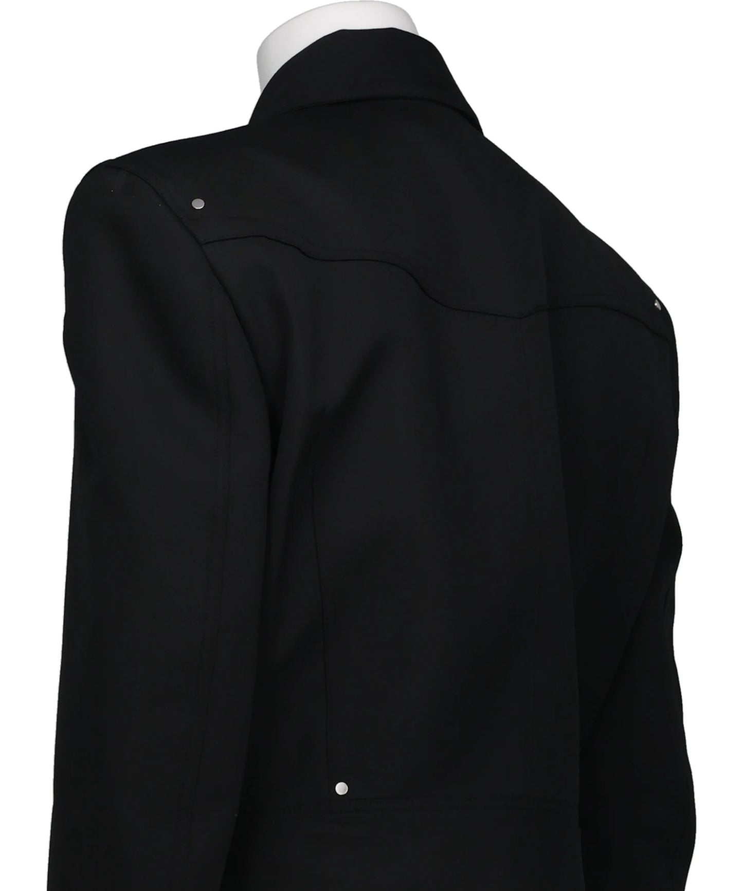 ZIPPED WIDE SHOULDERS JACKET