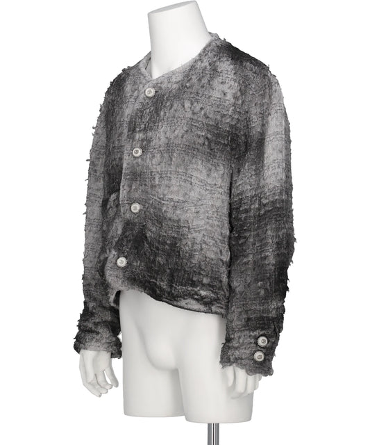 SMOG AIR STAINED TWEED JACKET