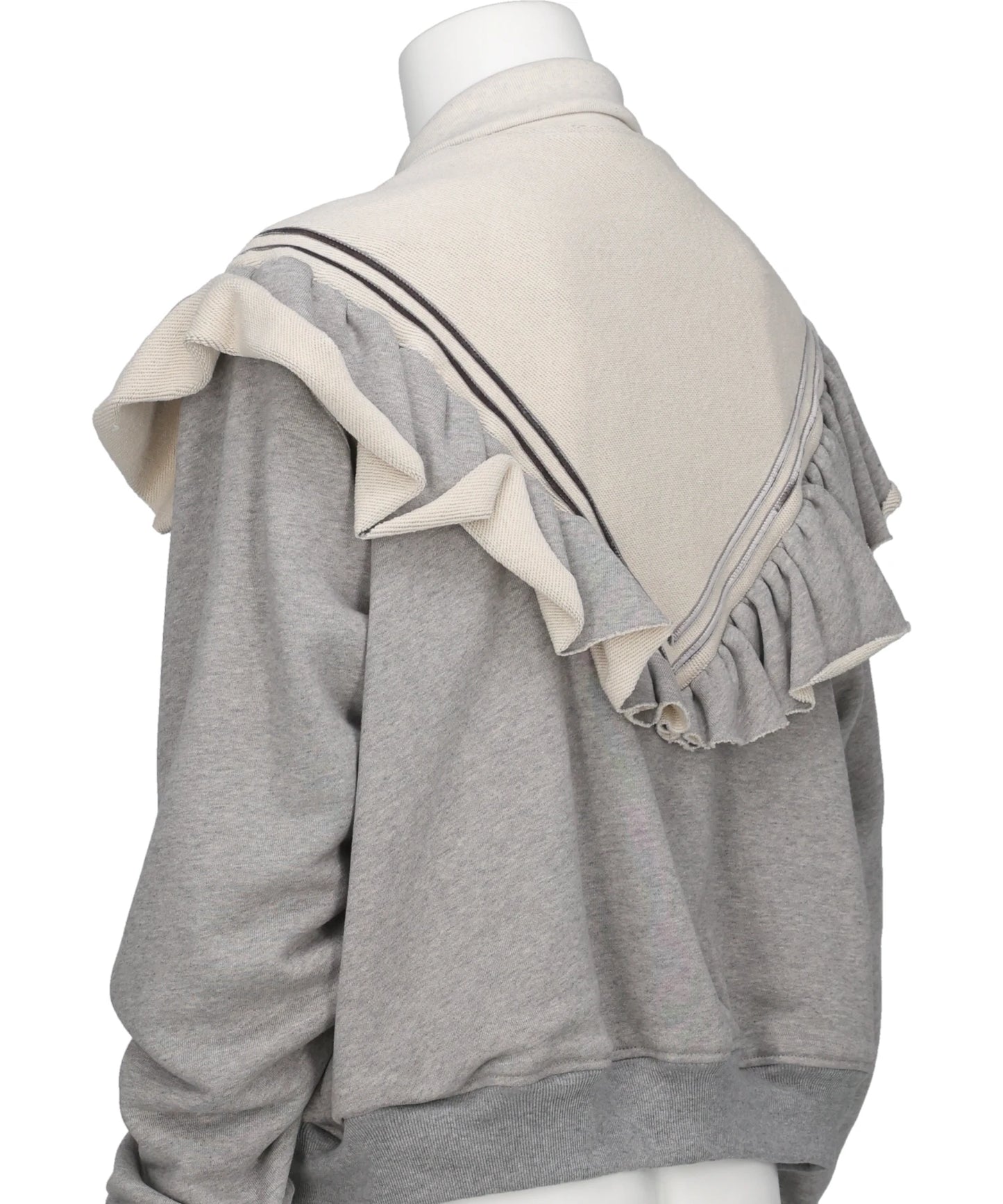 FRILL JERSEY TRACK JACKET
