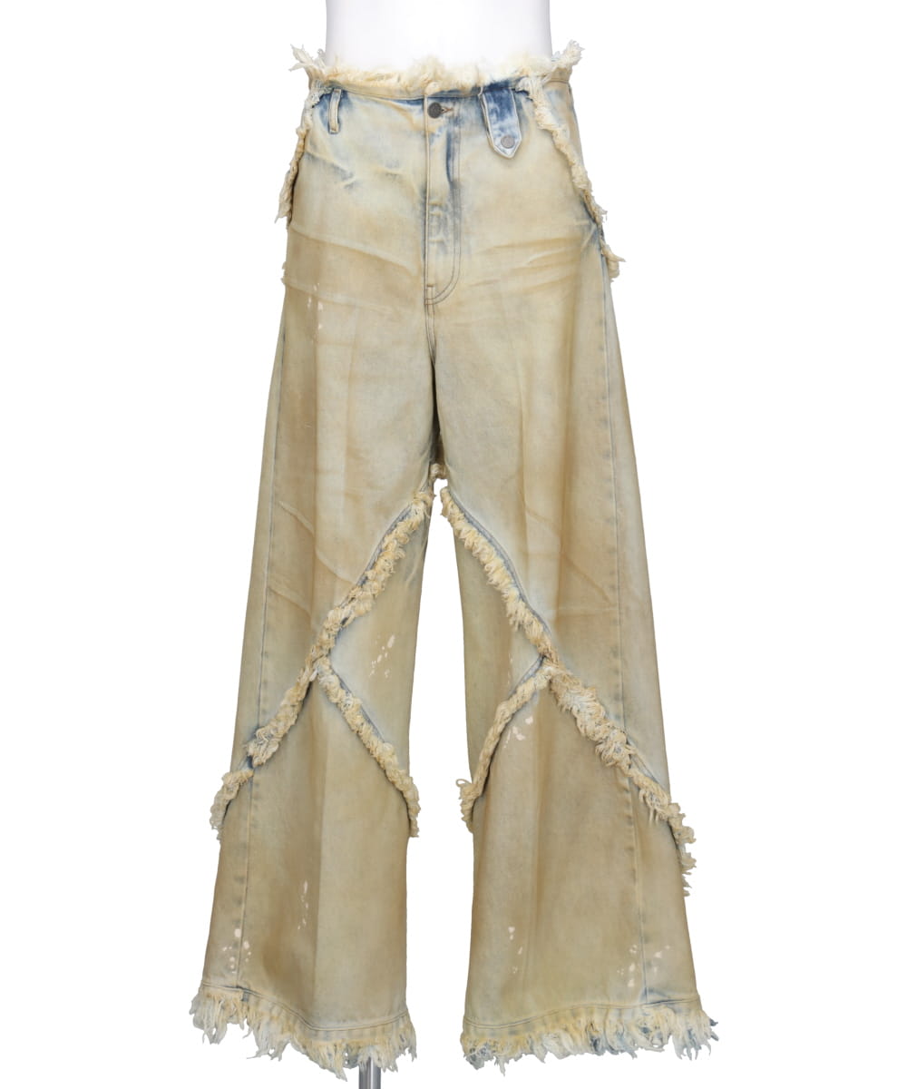 ARGYLE DENIM PANT - YELLOW DIRTY DENIM – MIDWEST ONLINE STORE