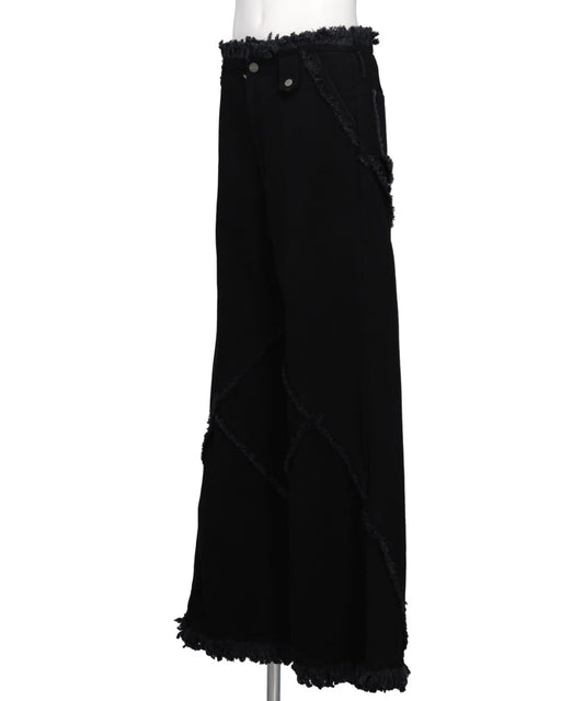 ARGYLE DENIM PANT - DENIM BLACK