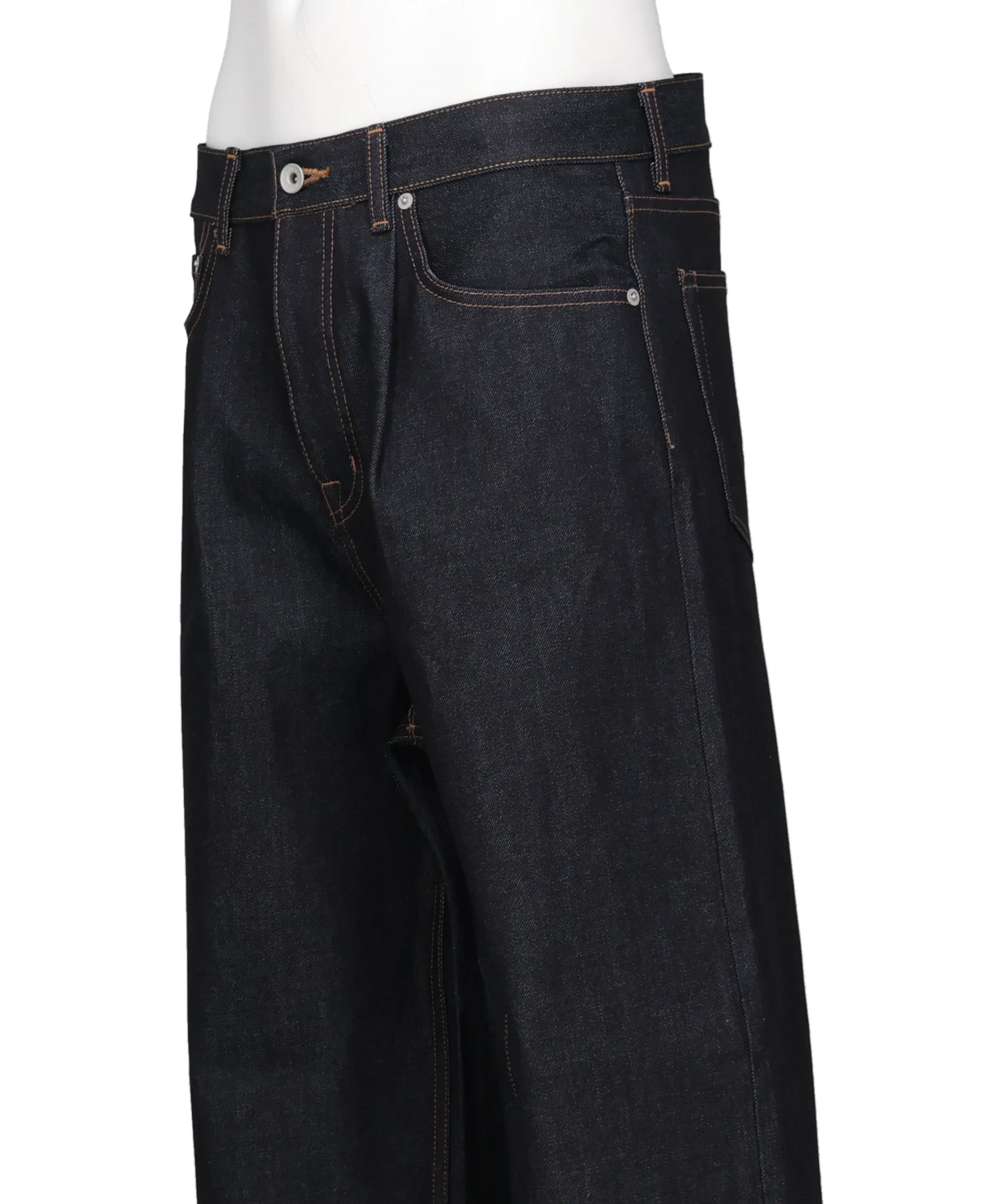 "WIDE" RIGID DENIM PANTS