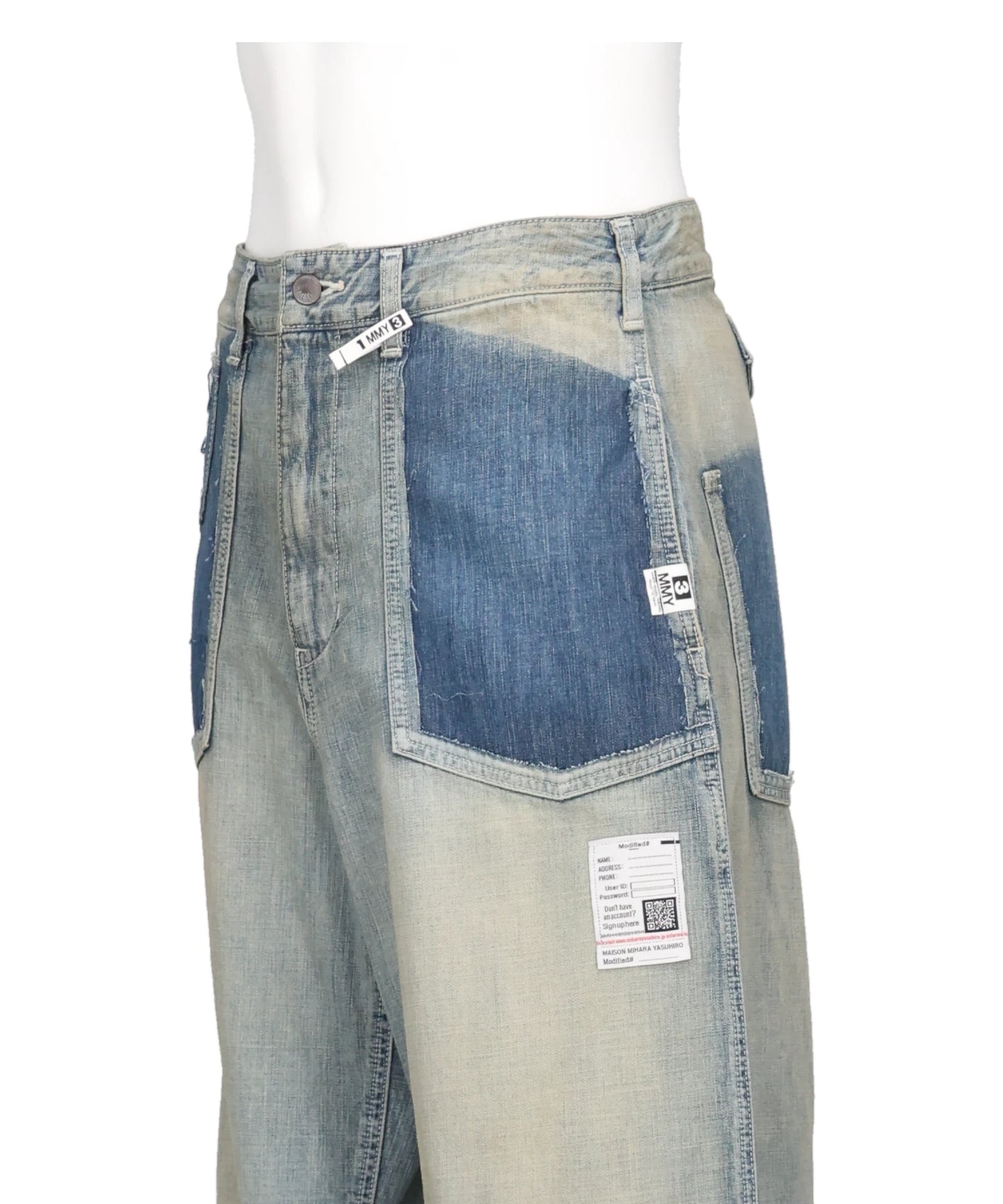 CUT OFF DENIM PANTS