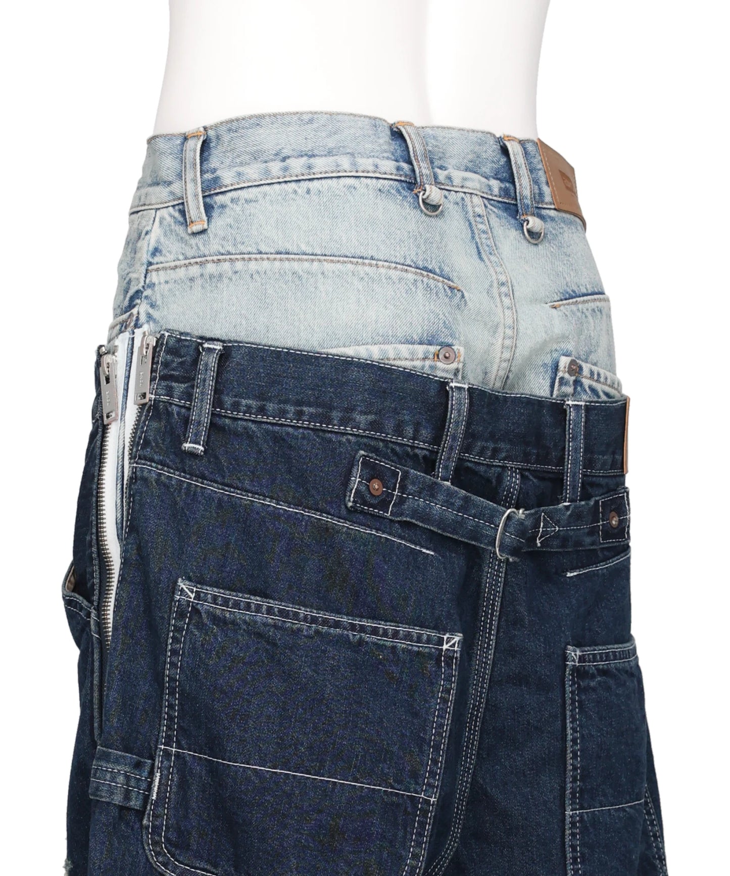 TOW-IN-ONE DENIM PANTS