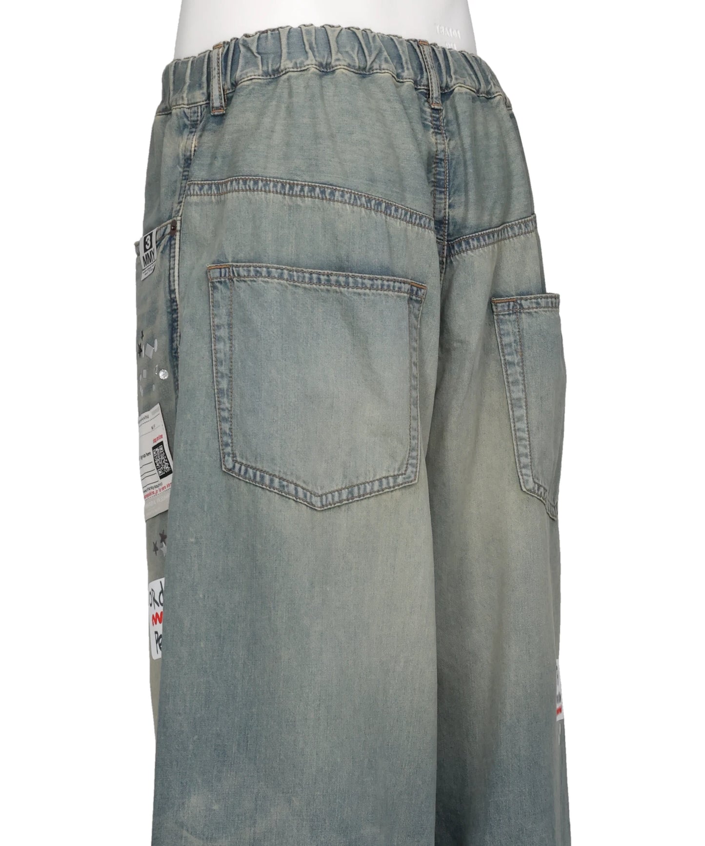 DENIM STICKER PANTS