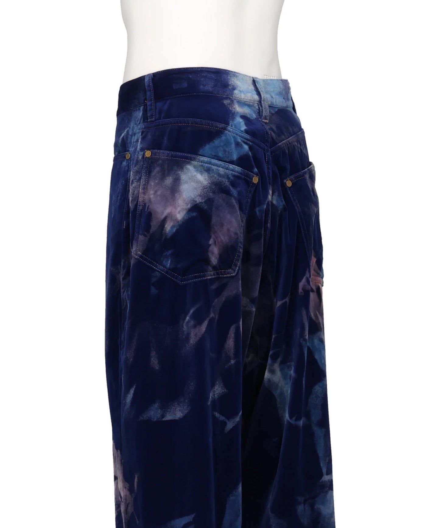AGED VELVET DENIM PANTS