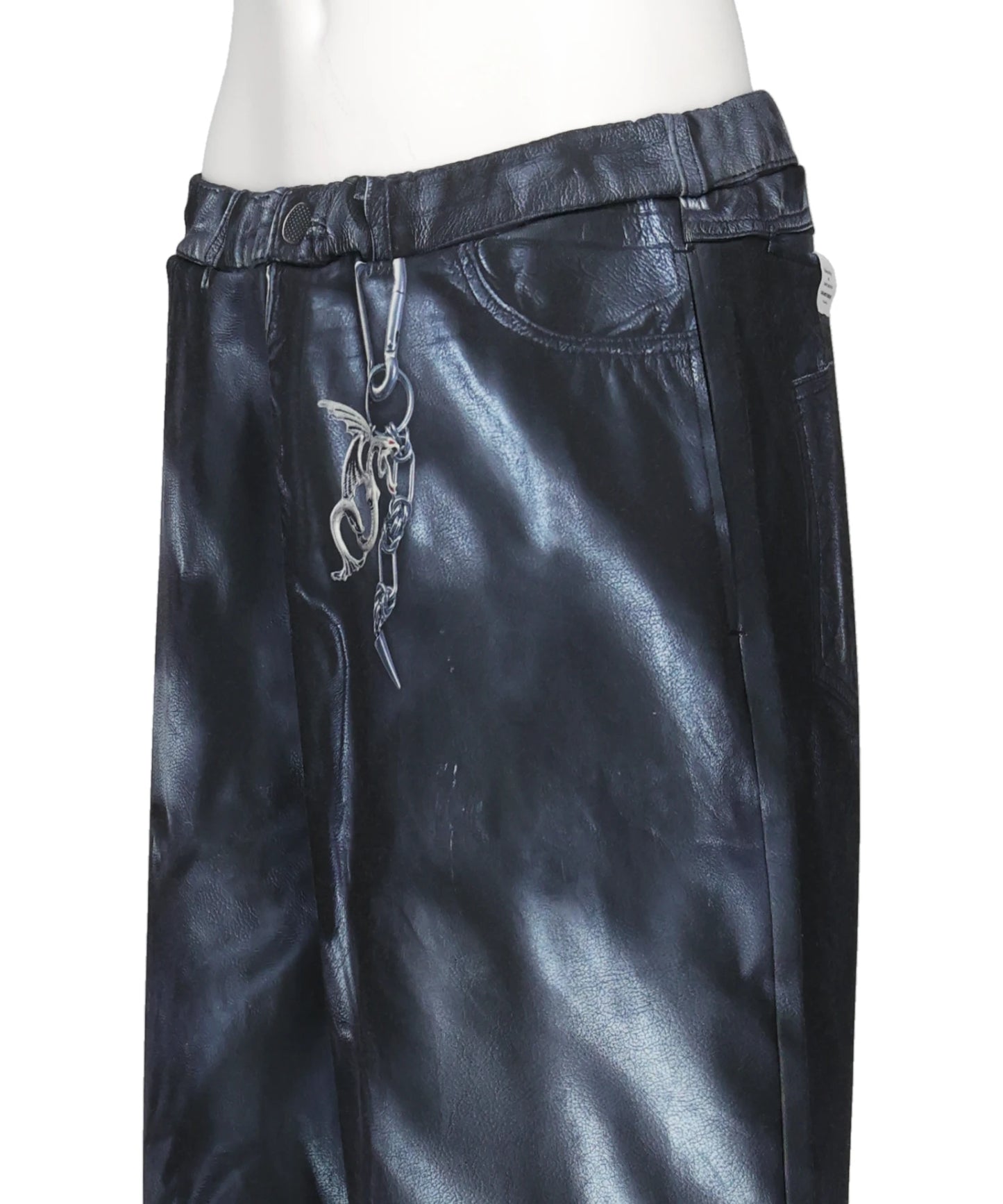 TRANSFER PRINT 9 LENGTH BAGGY PANTS