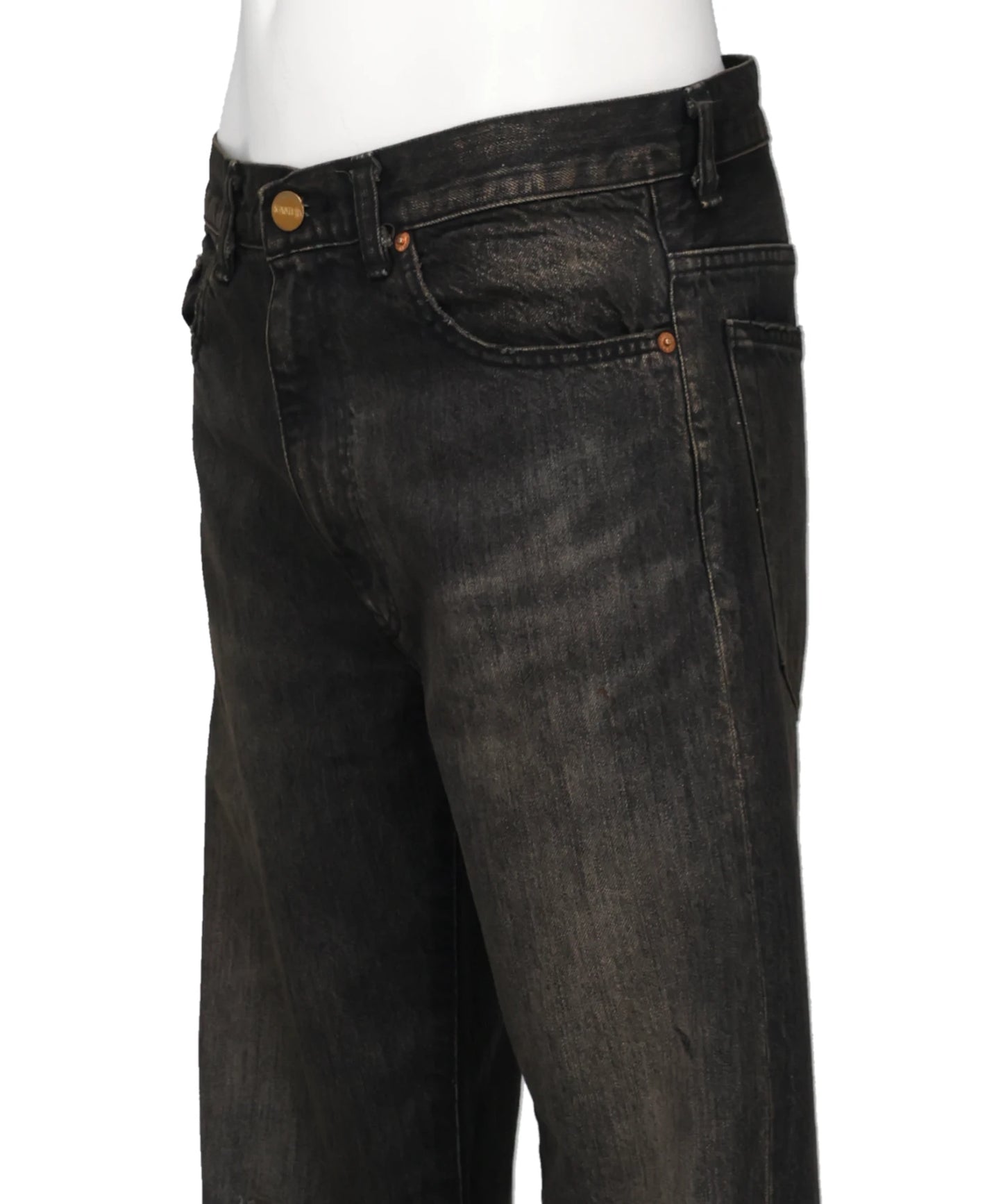 DISTRESSED SLIM BOOTCUT JEANS