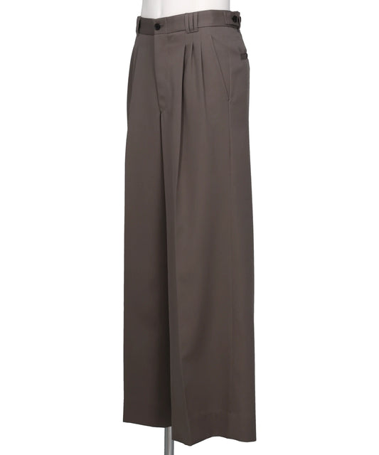 3PLEATED WIDE-LEG TROUSERS