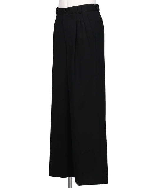 3PLEATED WIDE-LEG TROUSERS