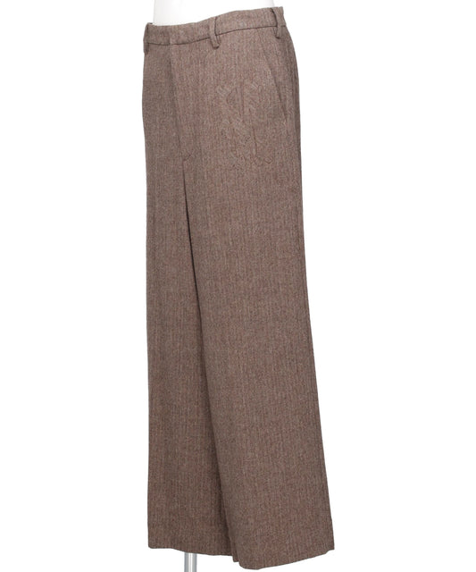INITIAL WIDE TROUSERS