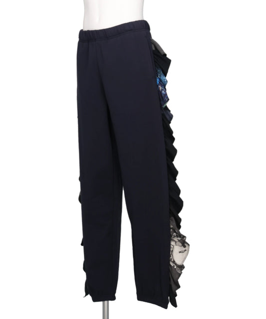 NEWSED / BAND TEE FRILLS SWEAT PANTS