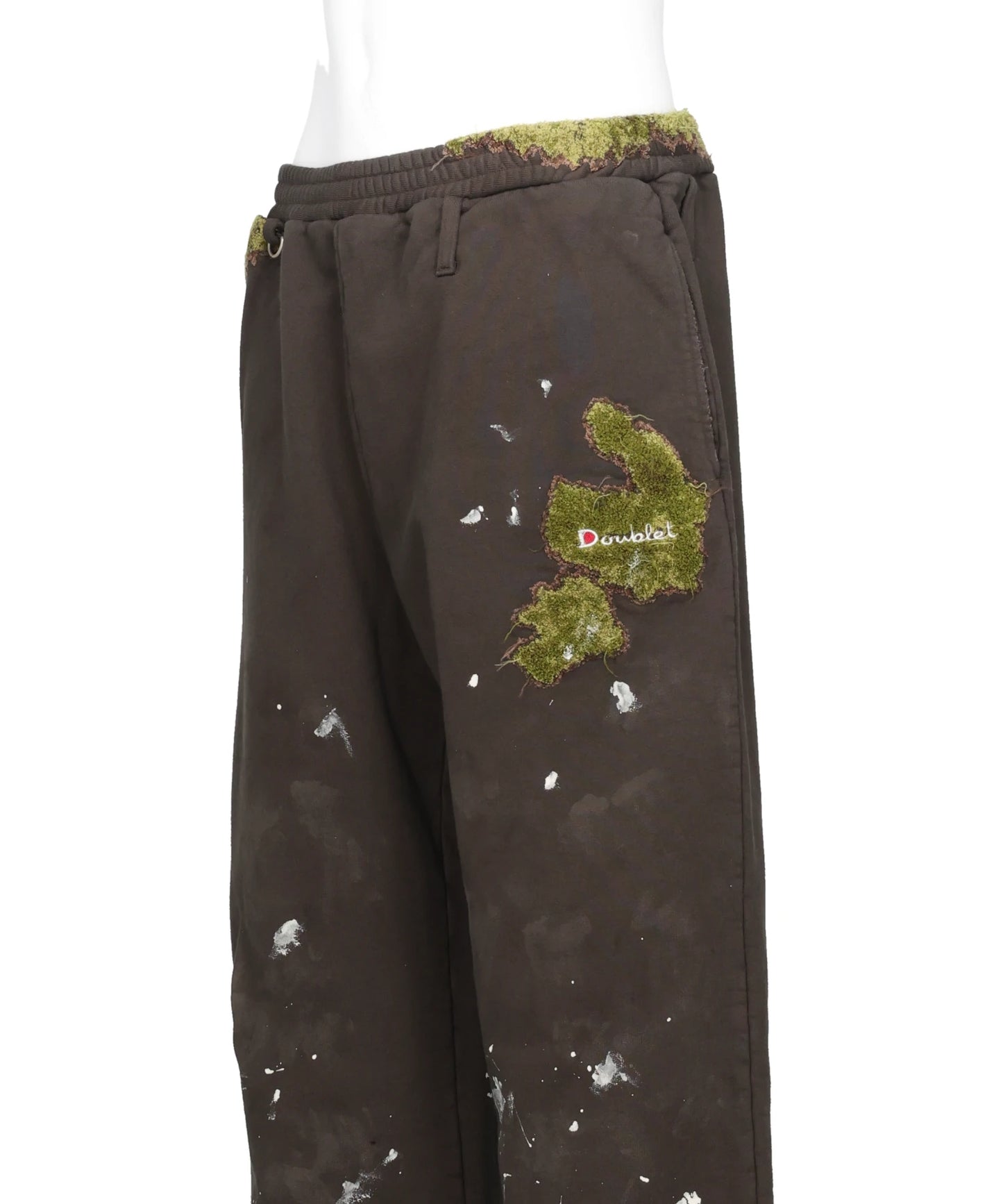 MOSS-GROWN EMBROIDERY SWEAT PANTS