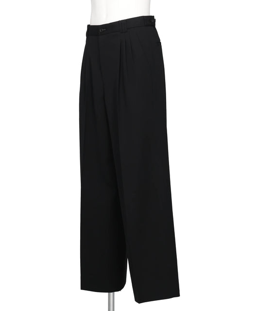 3PLEATED WIDE-LEG TROUSERS