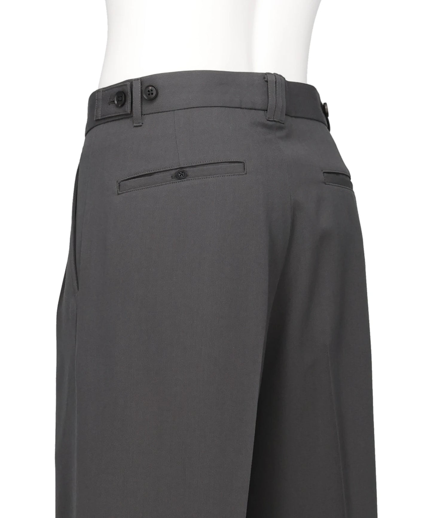 3PLEATED WIDE-LEG TROUSERS