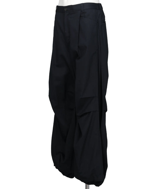 STRUCTURED CHINO TUCK PANTS