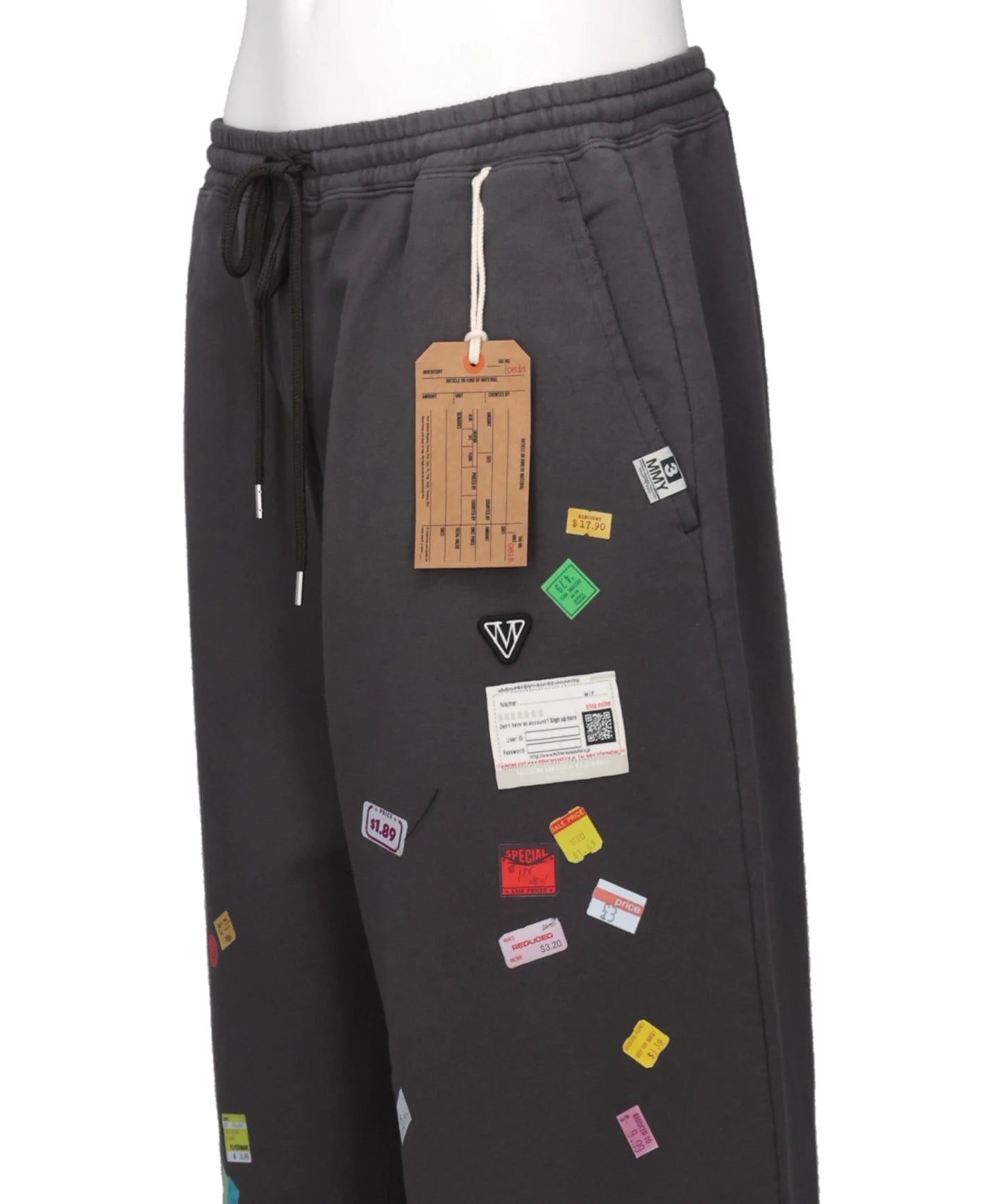 PRICE STICKER SWEAT PANTS