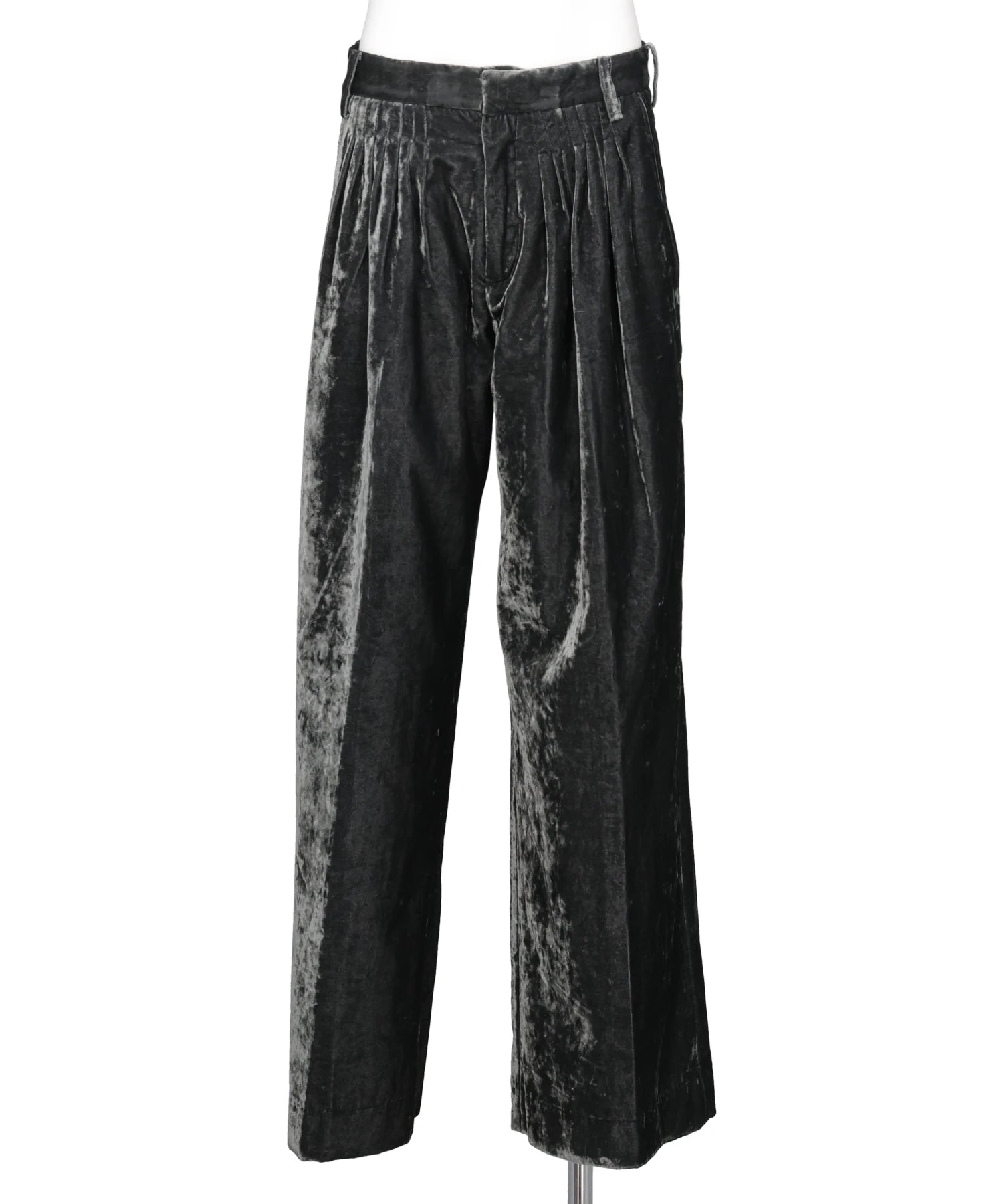 MASU(エムエーエスユー) 2026AW VELVET ACCORDION WIDE TROUSERS