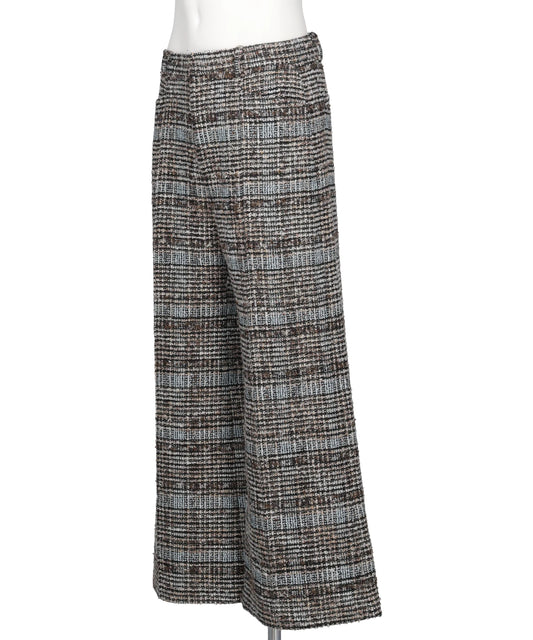 MELANGE TWEED TROUSERS