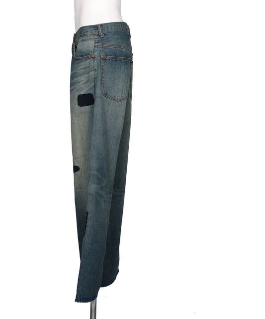 REPAIRED BAGGY JEANS