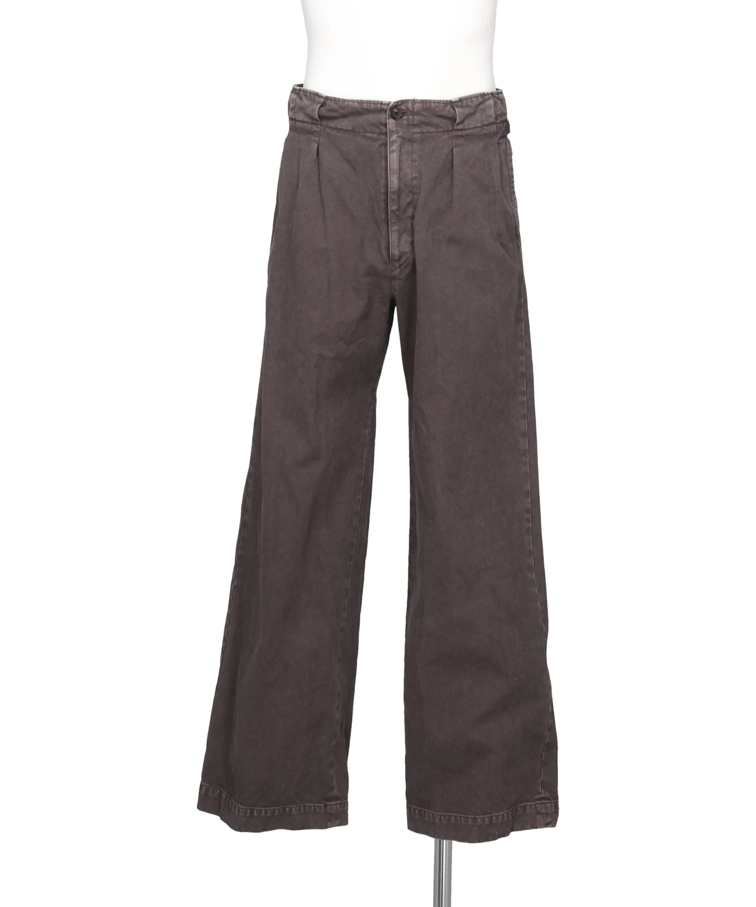 YOKE(ヨーク) 2026AW PEACHED COTTON TWILL GARMENT-DYE2PLEATED