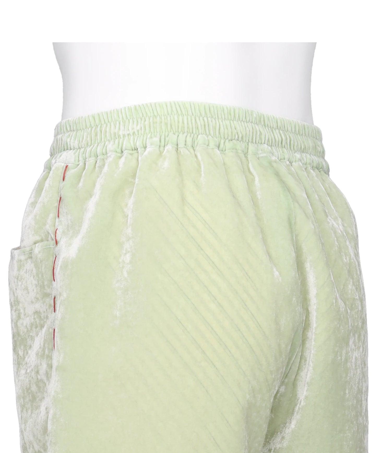 UNEVEN VELVET SHORTS