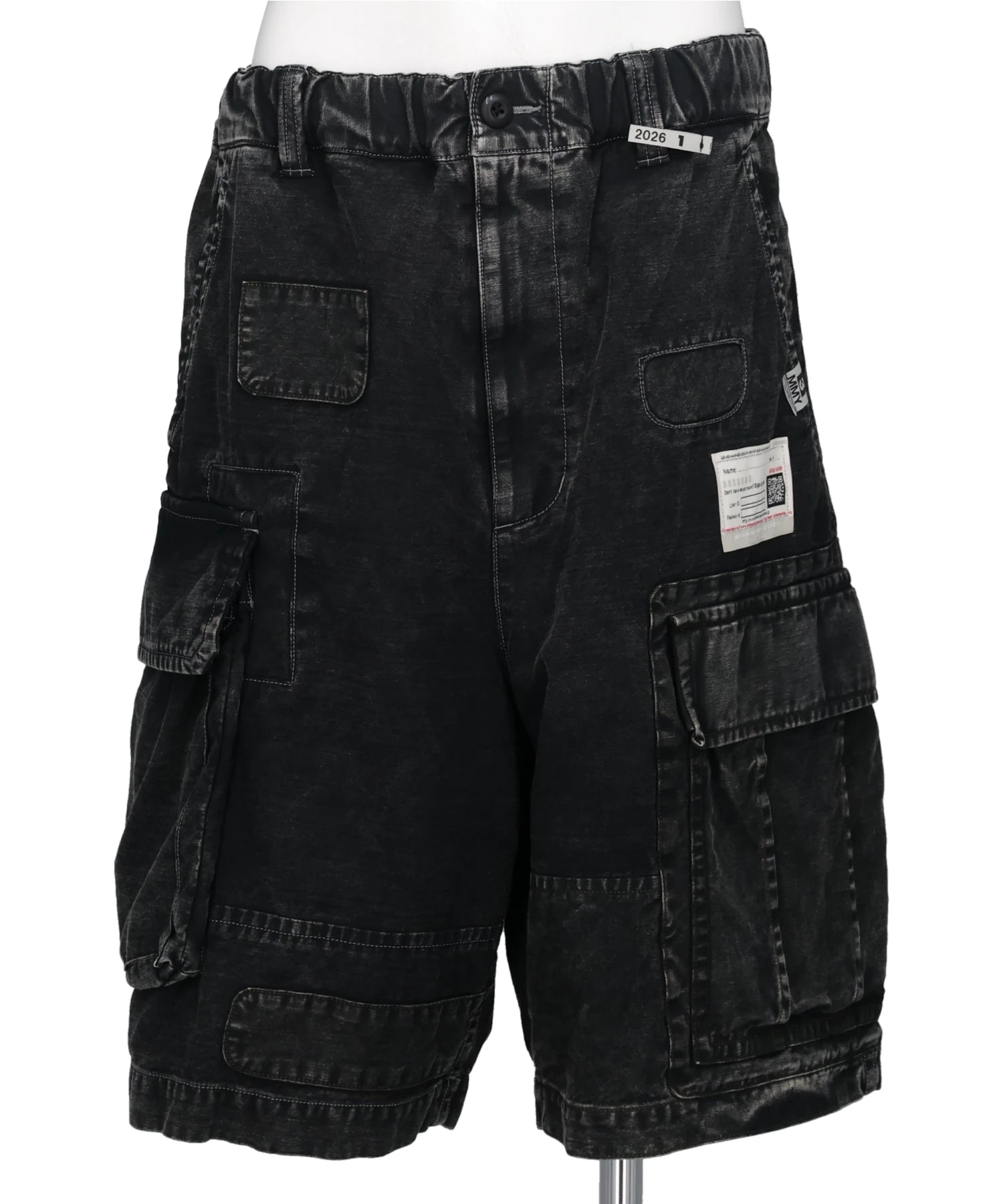 ミハラ REPAIRED CARGO SHORTS （BLACK） Maison MIHARA YASUHIRO(メゾンミハラヤスヒロ) 2026SS REPAIRED CARGO