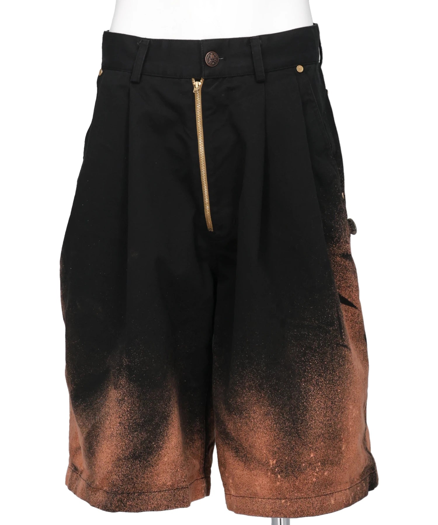 LES SIX(レシス) 2026SS DYED FRONT ZIP SHORTS FYRTVA-10SHT-FROZ