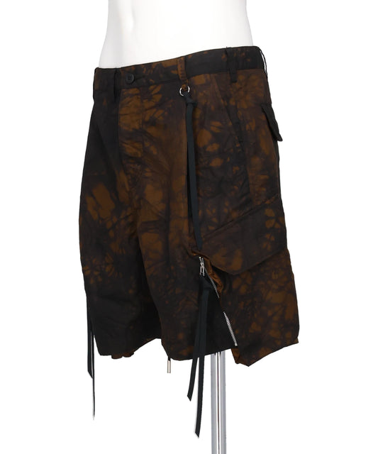 TIE-DYED NYLON OXFORD PCS COMBAT SHORTS