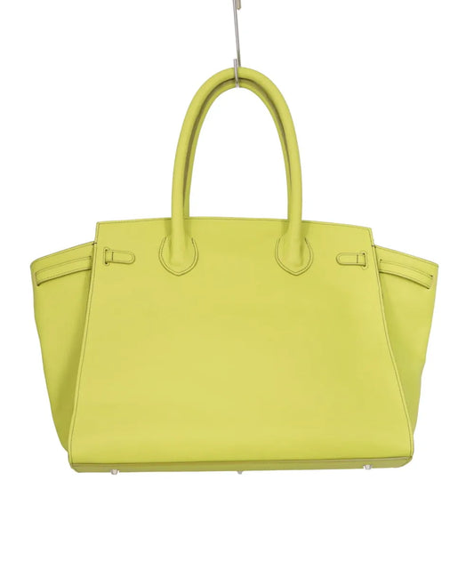 BREW-DYED LEATHER "ITA" BAG - GREEN TEE