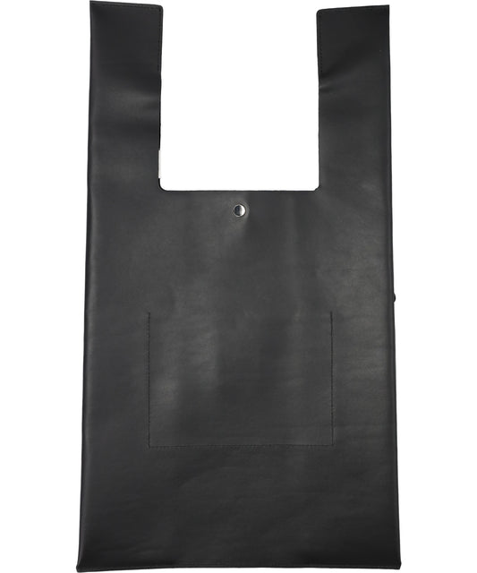 CAT PRINT LEATHER SHOPPING BAG