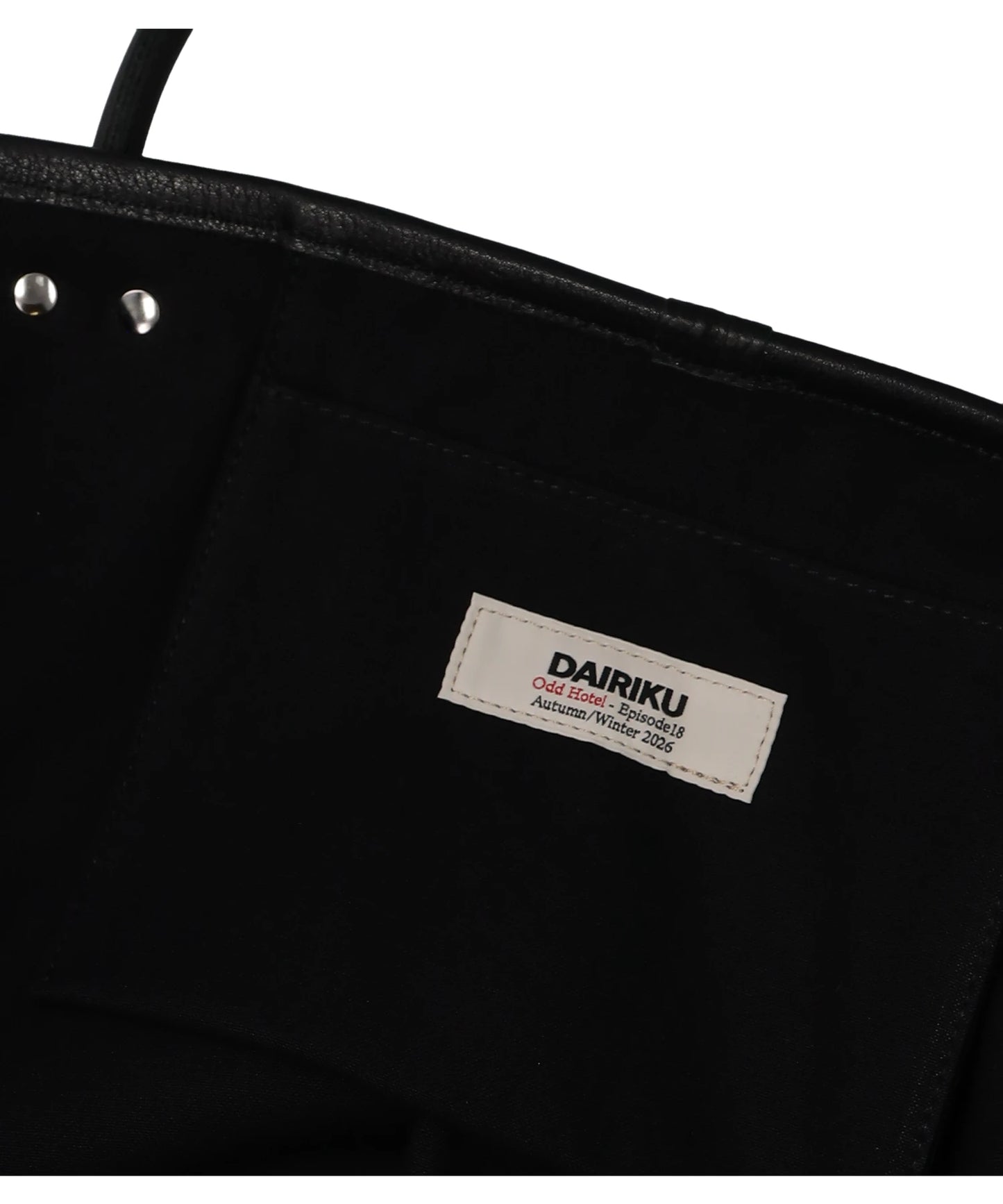 "PACK RING" LEATHER TOTE BAG