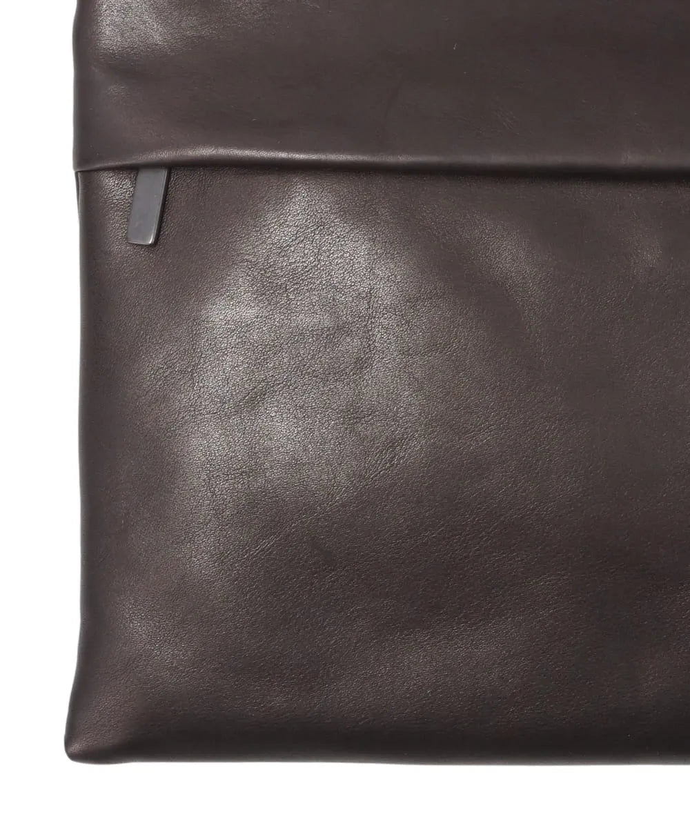 LEATHER SHOULDER BAG“GRANDE POCHE” SACOCHE