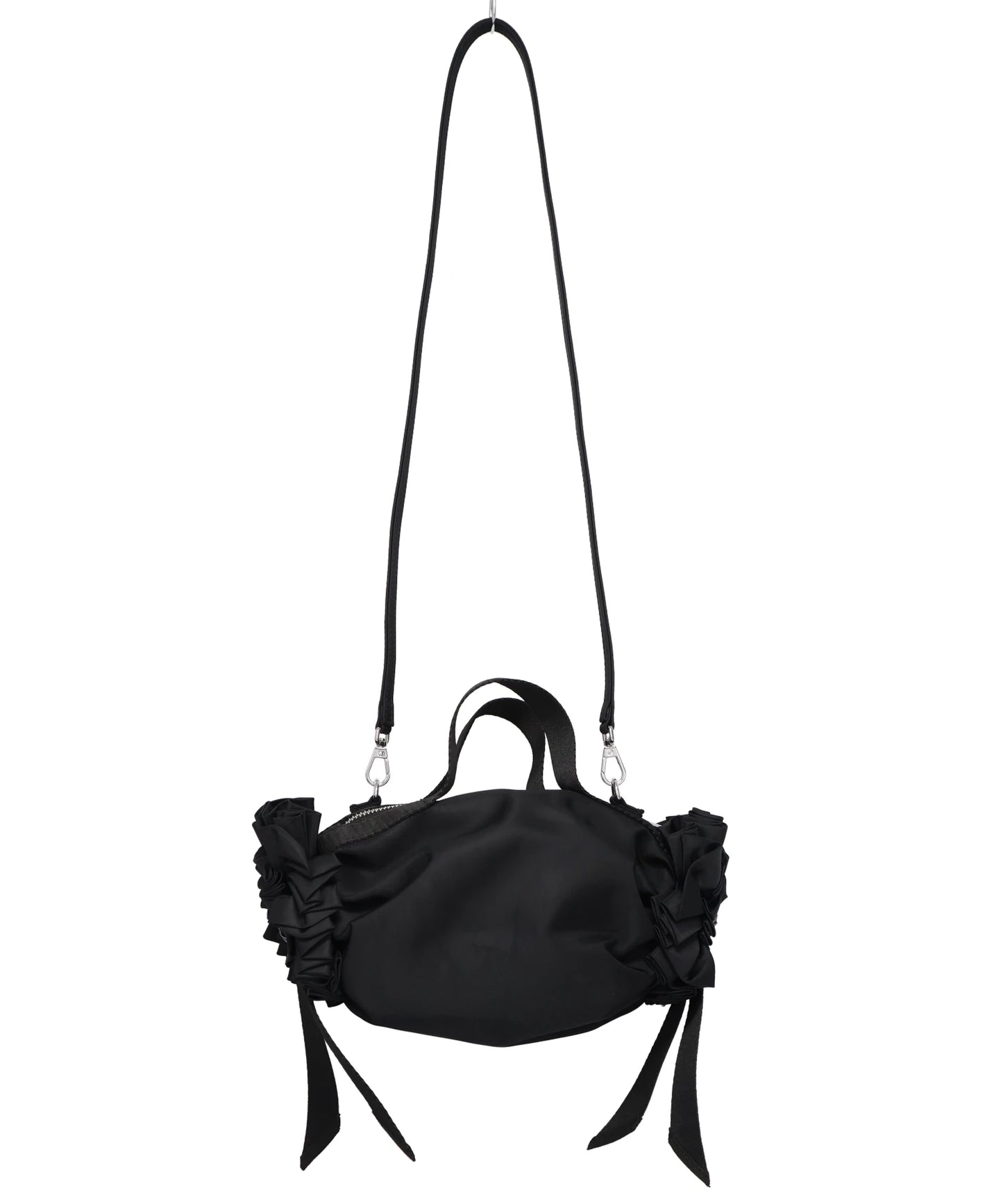 MINI DOUBLE RIBBON ROSETTE BAG W/ EMB