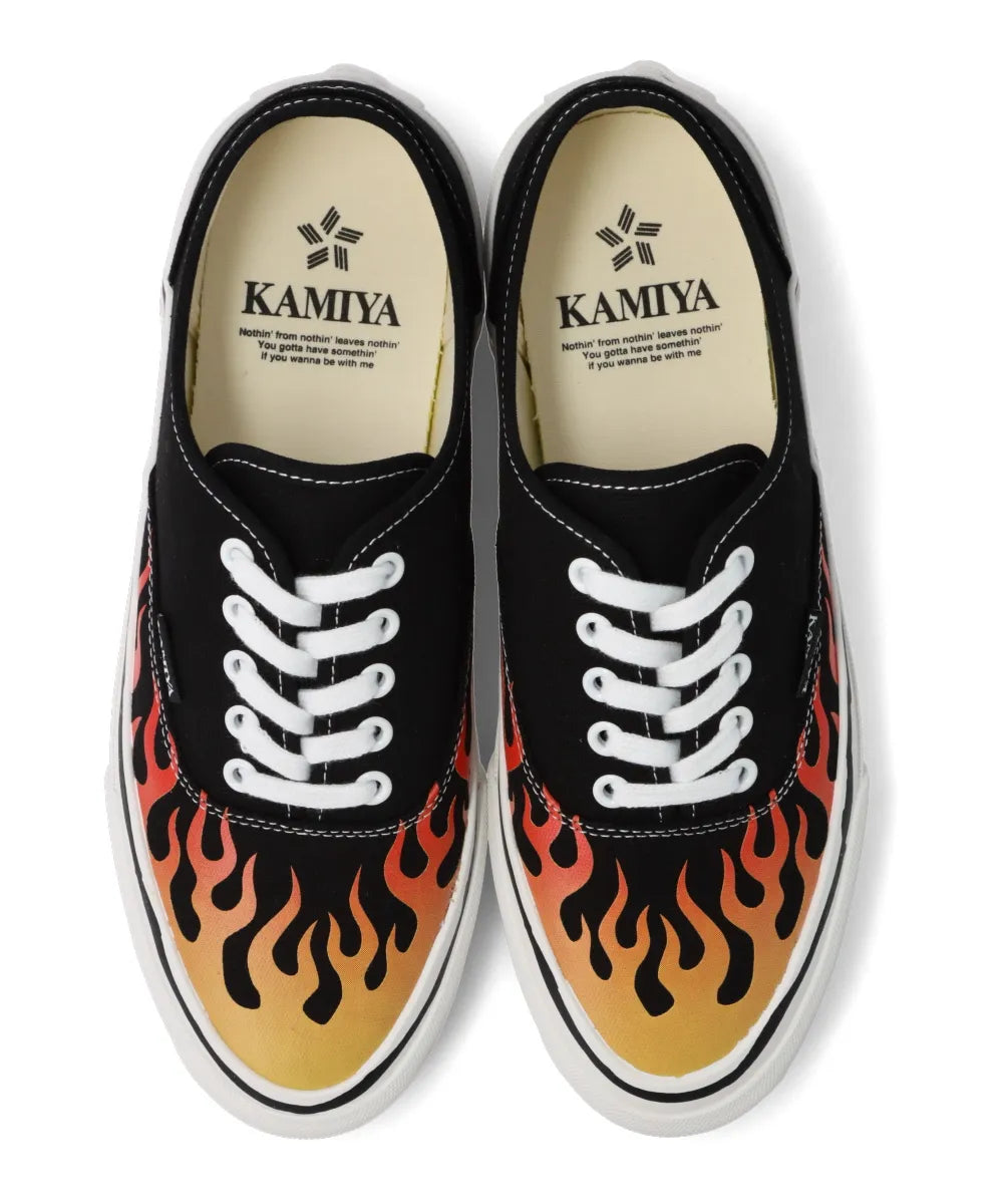 "HERC" FIRE PATTERN VULCANIZED SNEAKER