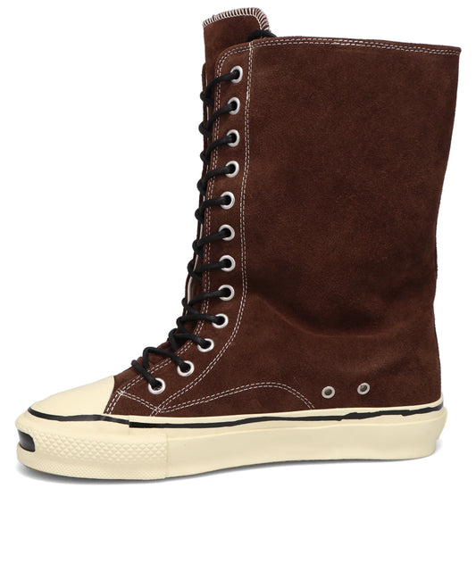 "JOEY"AGED-SOLE SUEDEVULCANIZED LONG SNEAKER