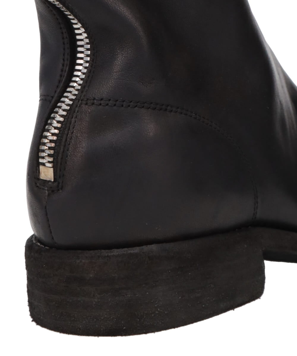 BACK ZIP MID BOOTS