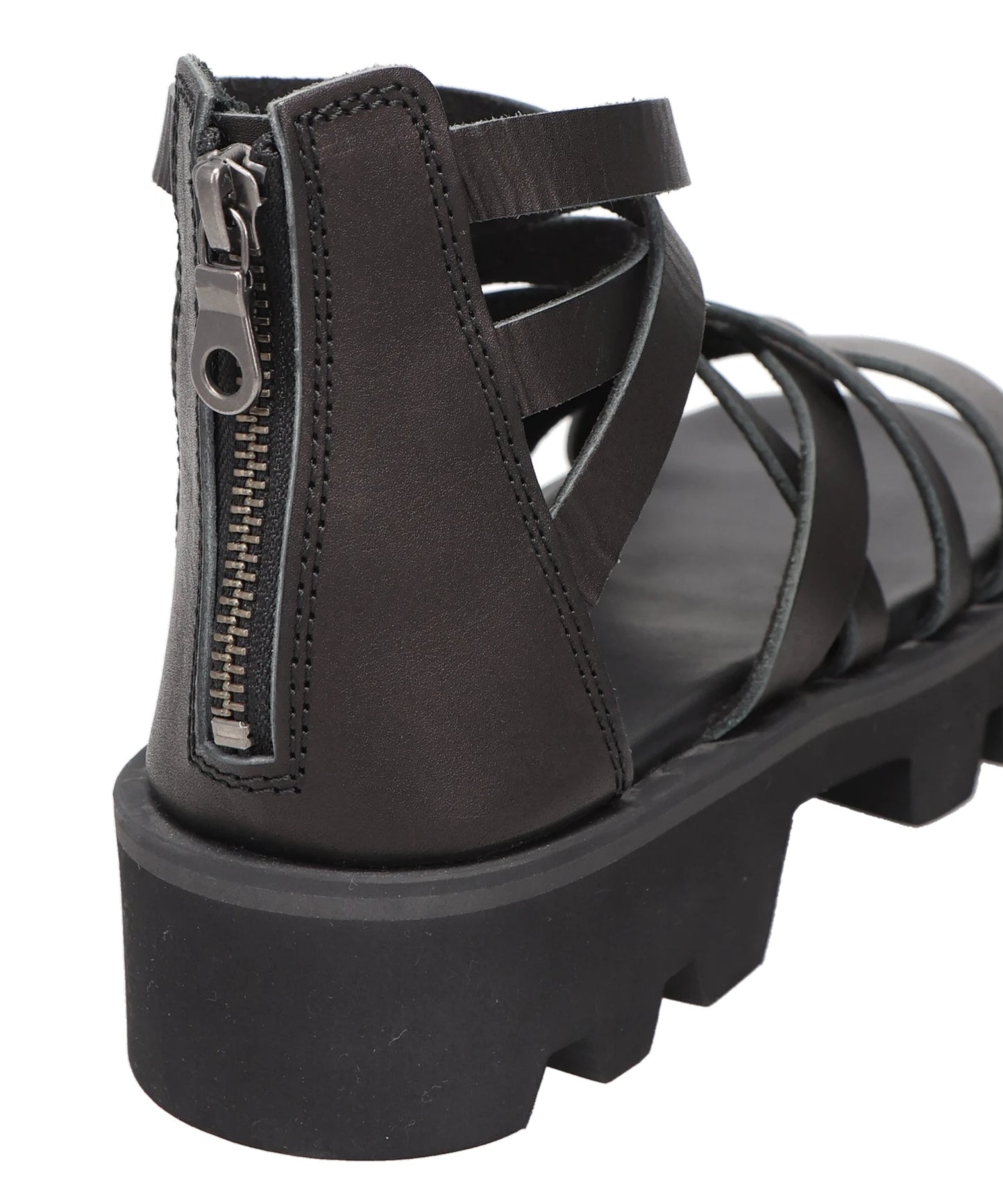CS BACK ZIP GLADIATOR SANDALS