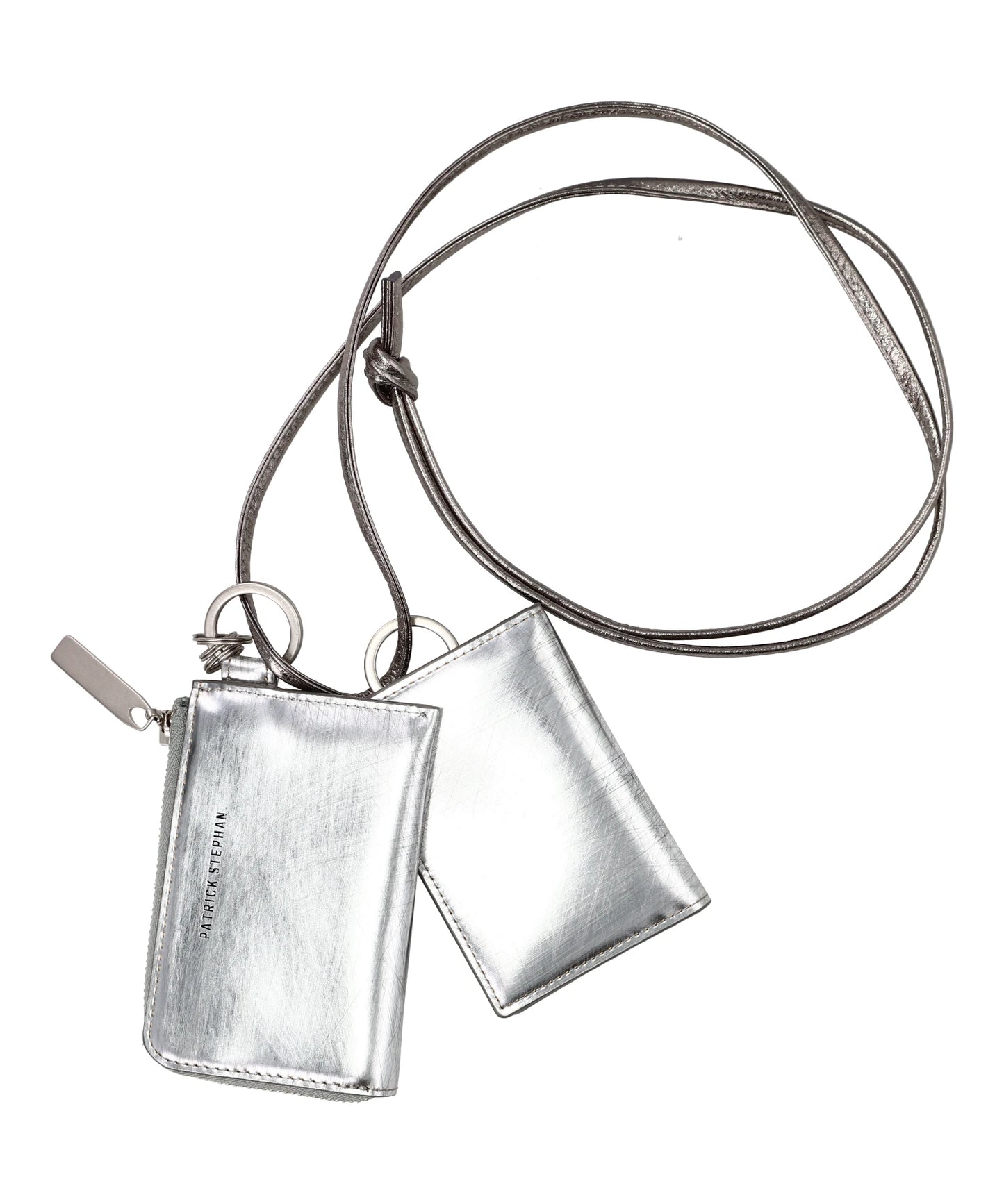 LEATHER WALLET & CARD CASE EMPTY-HANDED- SCRATCH SIL