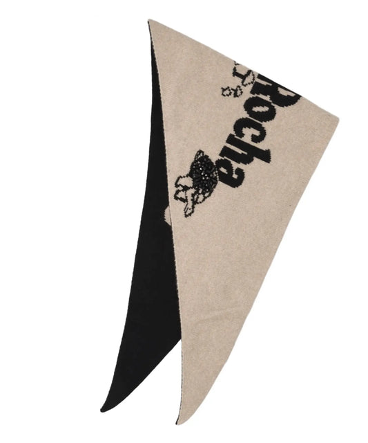 GRAPHIC LOGO KNIT NECKERCHIEF W/ EMB