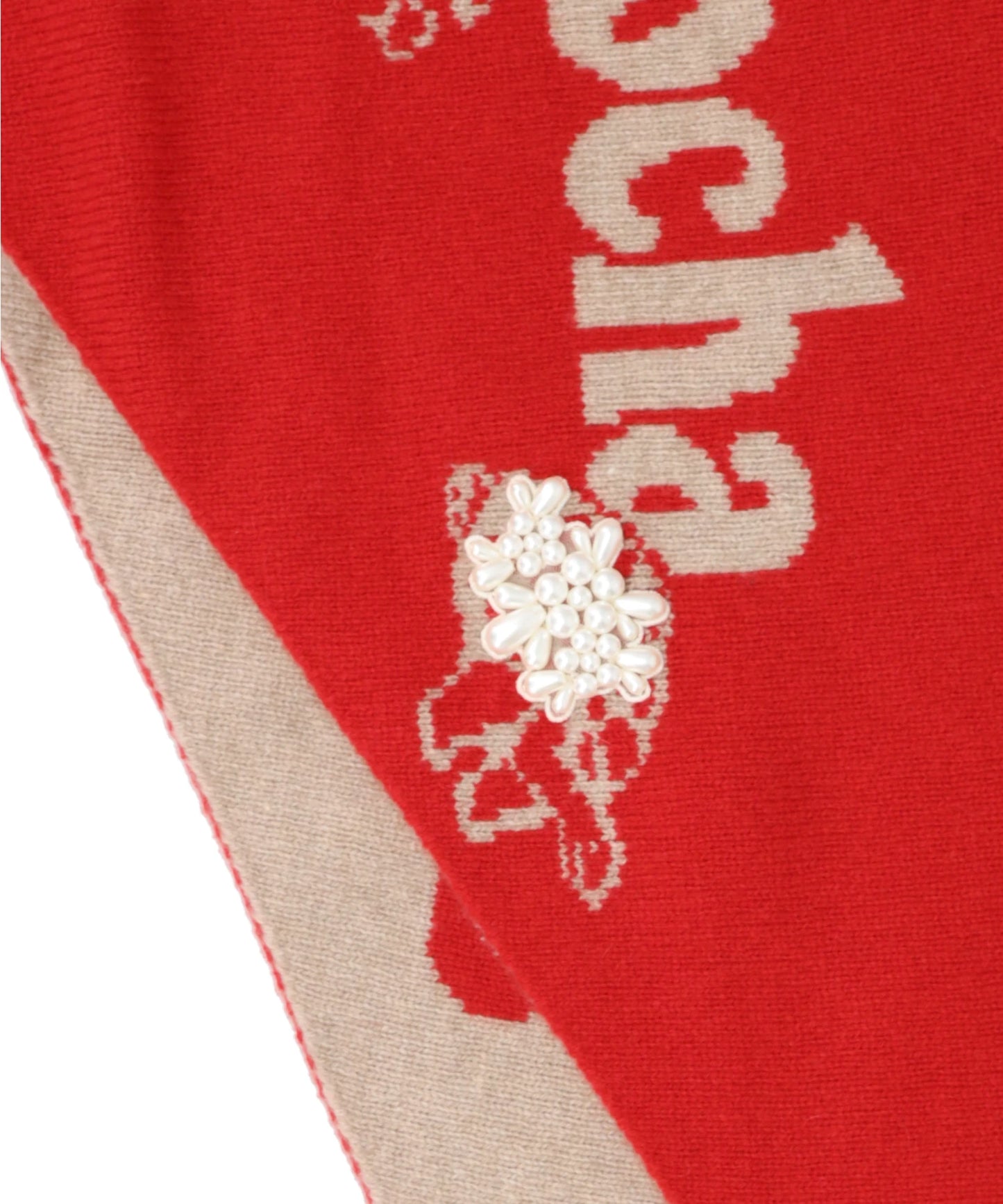 GRAPHIC LOGO KNIT NECKERCHIEF W/ EMB