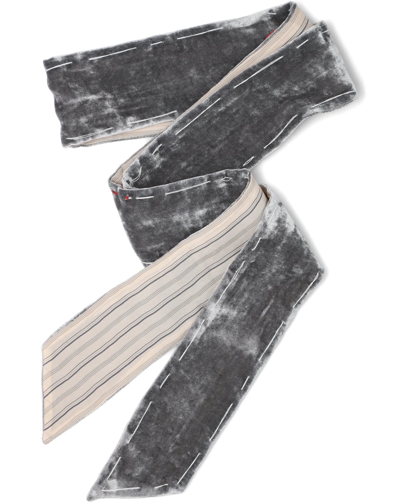 MASU(エムエーエスユー) 2026SS UNEVEN VELVET SCARF