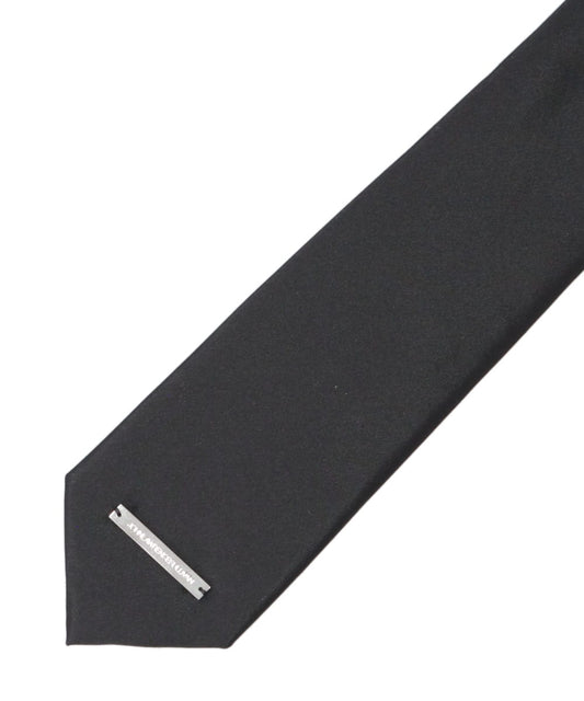 SILK NECK TIE WITH PLATE