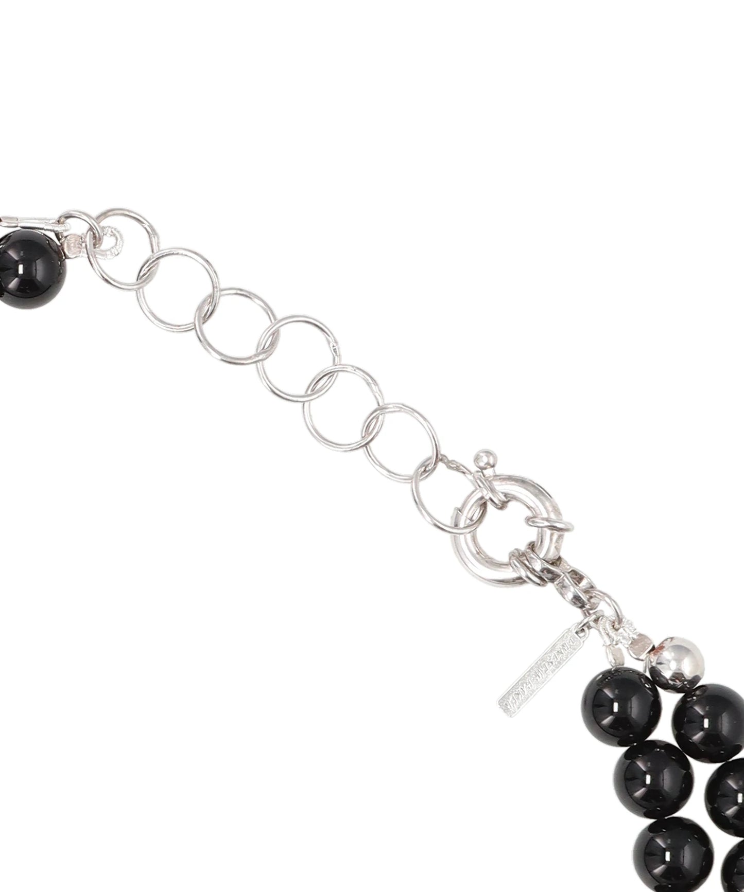 BLACK AGATE PEARL NECKLACE