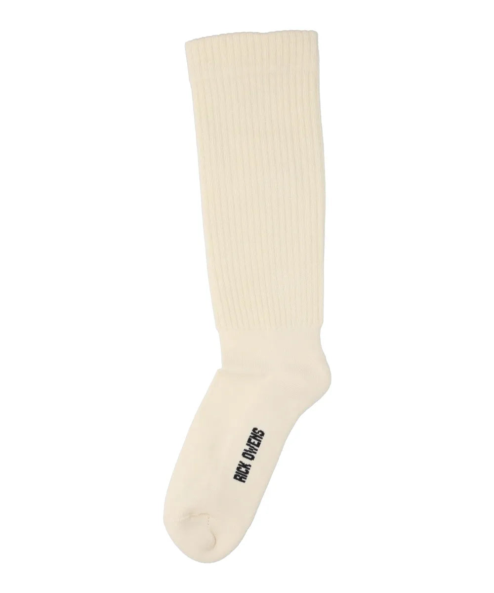 MID CALF SOCKS - NATURAL/BLACK