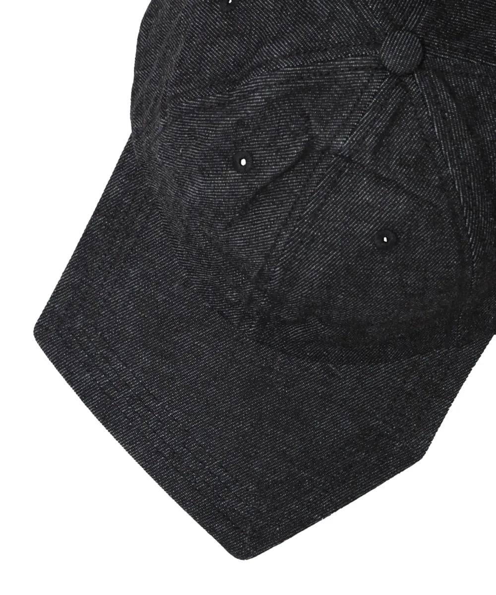 RECYCLED DENIM PENTAGON VISOR 6PANEL CAP