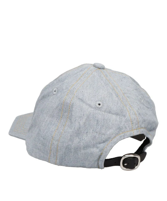 RECYCLED DENIM PENTAGON VISOR 6PANEL CAP