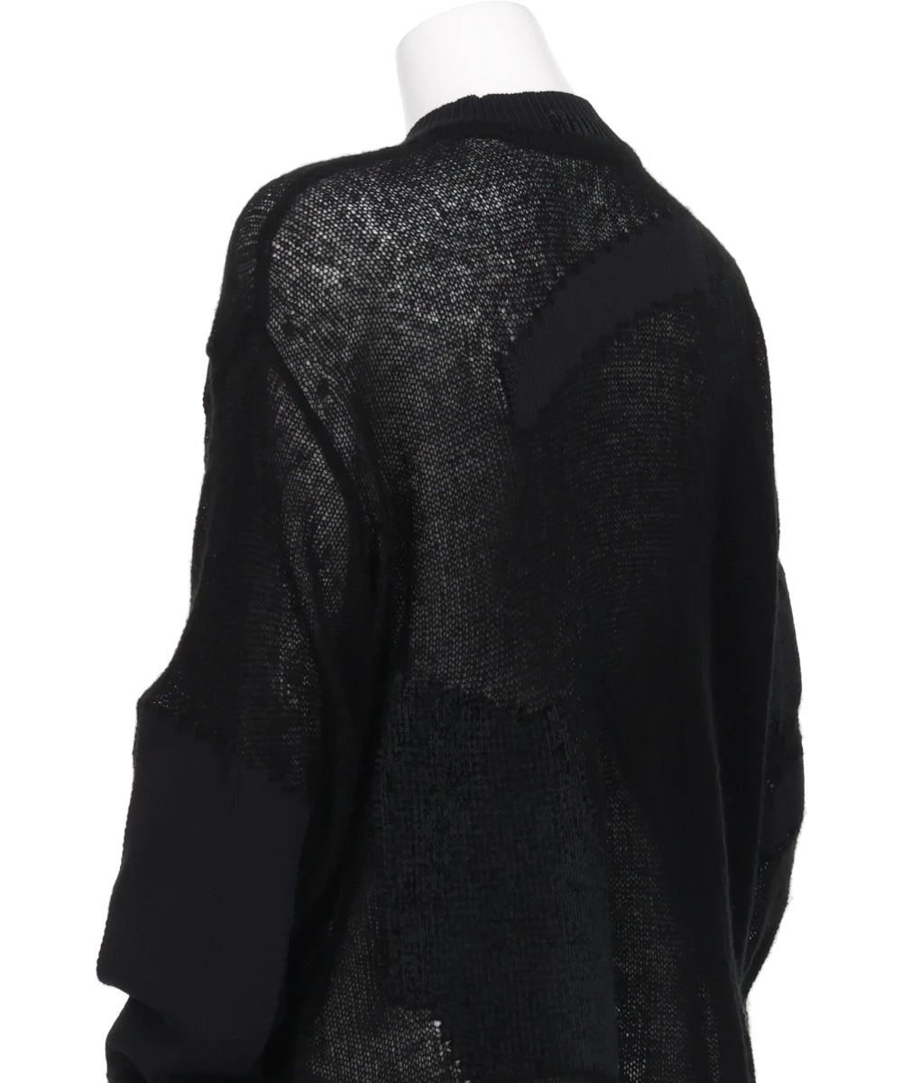 “KATACHI”MOTIF KNITTED TOP