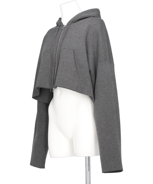 ATHENA③ KNIT HOODIE